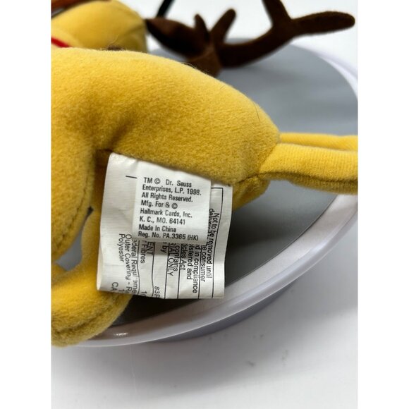 1998 Hallmark Dr. Seuss Max the Dog Plush How the Grinch Stole Christmas - Picture 9 of 11